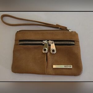 Kenneth Cole Reaction Tan Wristlet